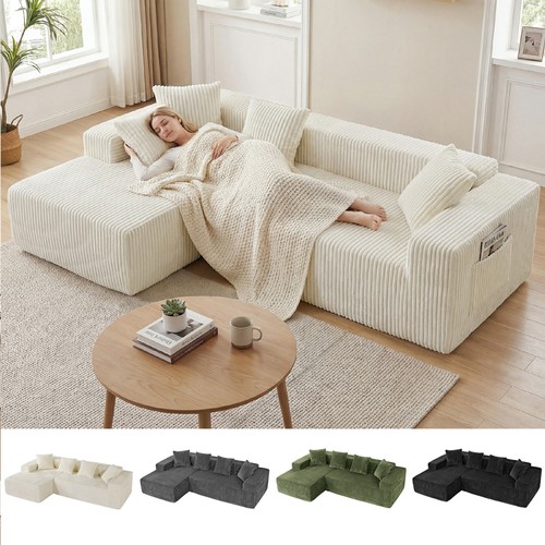 Ecksofa sofa couch cordsofa - ecksofa,
