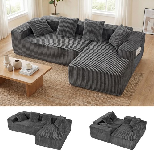 Corduroy ecksofa form mit - corduroy,