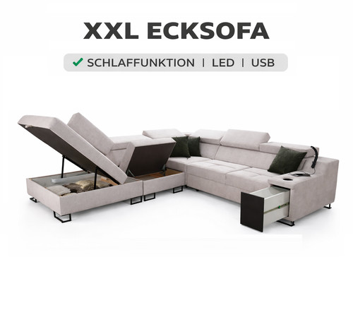 Ecksofa mit schlaffunktion - ecksofa,
