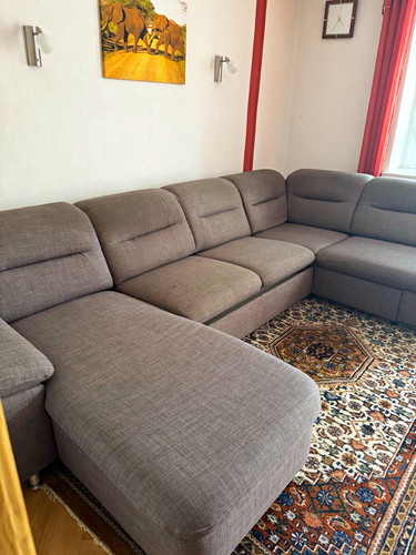 Graue wohnlandschaft ecksofa - wohnlandschaft,