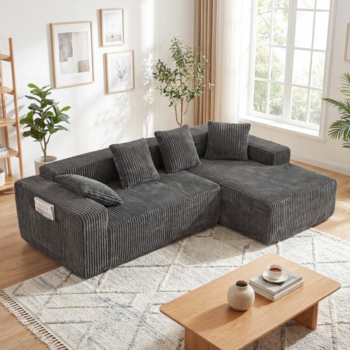 261cm ecksofa form mit - ecksofa, l-form