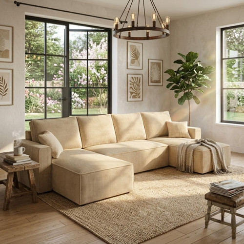 Amber ecksofa u form cord - amber,