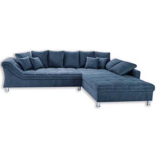 Ecksofa marine beidseitig - ecksofa,